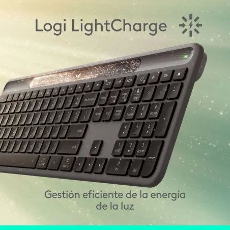 Klaviatuur ja Hiir Logitech 920-013760 Grafiithall hispaania QZERTY